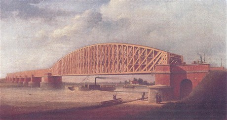 De spoorbrug bij Culemborg