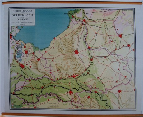 kaart van Gelderland van Meester Prop