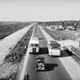 Aanleg van de tweede dubbele rijbaan van autoweg A52. © Foto HKB