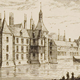 Kasteel Buren, prent uit 1612. © Onbekend, PD.