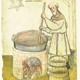 Bierbrouwer en een 14-15e-eeuwse brouwoven in het 'Hausbuch der Mendelschen Zwölfbrüderstiftung' © Stadtbibliothek Nürnberg, Amb. 317.2° (via RAAP-rapport 5526), PD