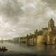 Jan van Goyen – die dit gezicht op de Waal en Valkhofburcht in 1641 schilderde - inspireerde veel schilders met zijn sfeervolle beelden van de brede rivier waaraan de middeleeuwse burcht monumentaal oprijst. © via Collectie Gelderland, Museum het Valkhof