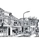 Dorpsstraat met begin Sandershof 2010 ©