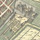Kasteel van Culemborg rond 1650 op stadsplattegrond van Blaeu